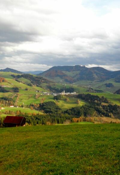 Traumhafte Aussicht auf Maria Neustift