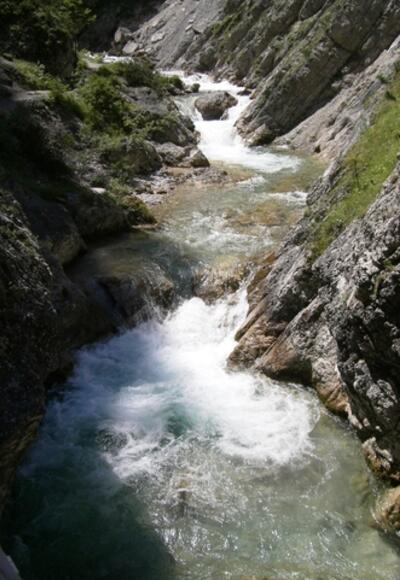 Die Gleirschklamm im Karwendelgebirge.