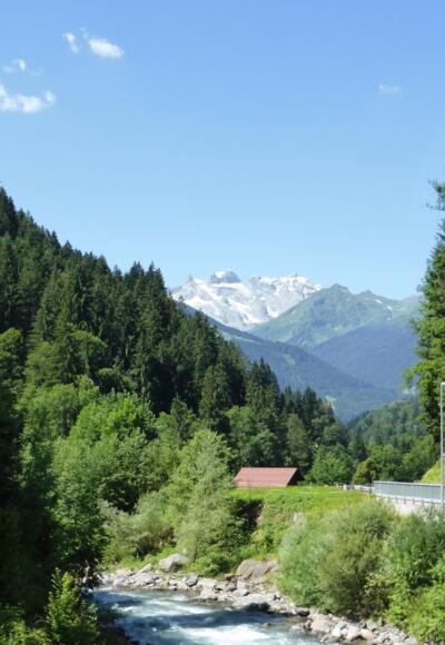 Blick auf die Drei Türme im Rätikon