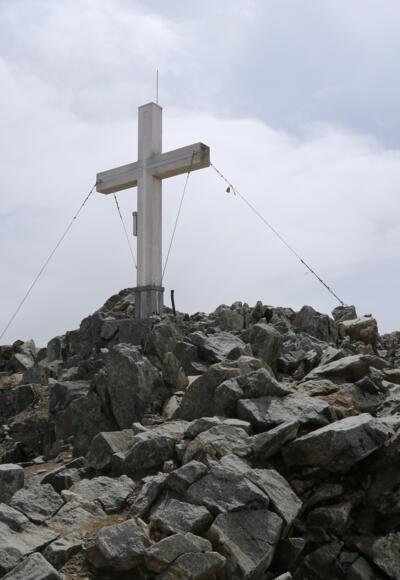 Gipfelkreuz des Piz Buins