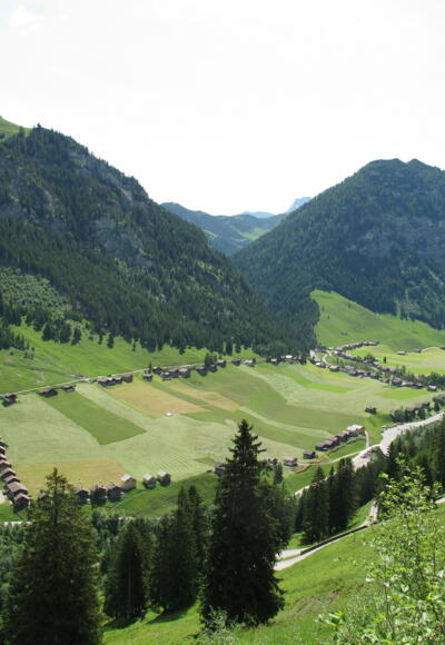 Großsteg mit der charakteristischen Ringbebauung