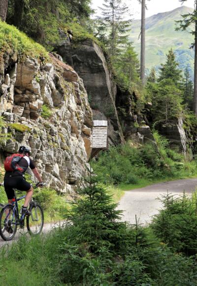 Biken auf dem Kristberg