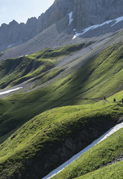 Weg zur Raukopfscharte (c) Lucas Tiefenthaler / Vorarlberg Tourismus