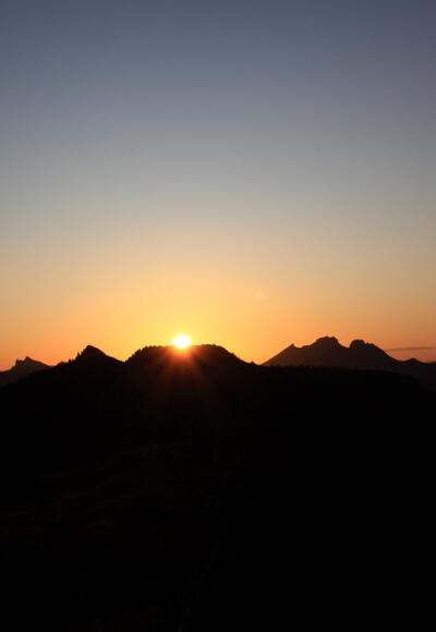Sonnenuntergang am Gründegg