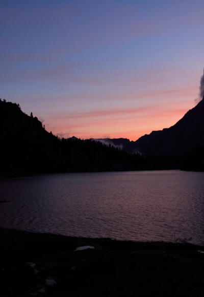 Tappenkarsee bei Sonnenuntergang