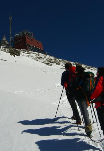 Gipfelanstieg zum Sonnblick mit dem Zittelhaus