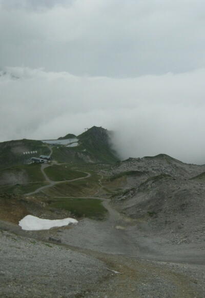 Aufstieg Skiabfahrt Schindlergratbahn