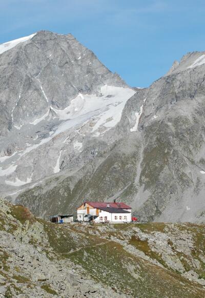 Blick auf die Chemnitzer Hütte