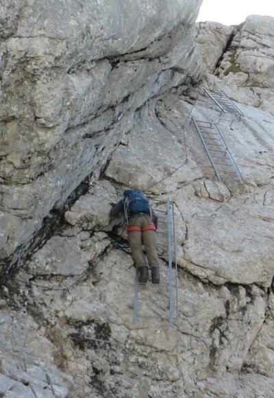 Leitern am Südwandklettersteig