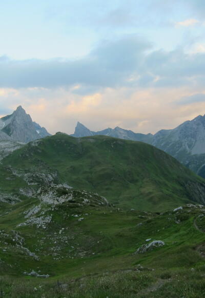Am Weg zur Erlachalpe (17. August 2013)