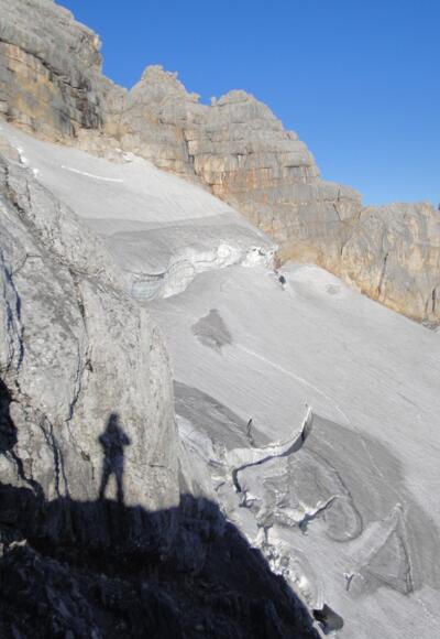 Spalte unter dem Mieminger Band