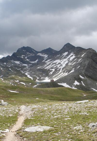 Rückblick zur Reichenberger Hütte