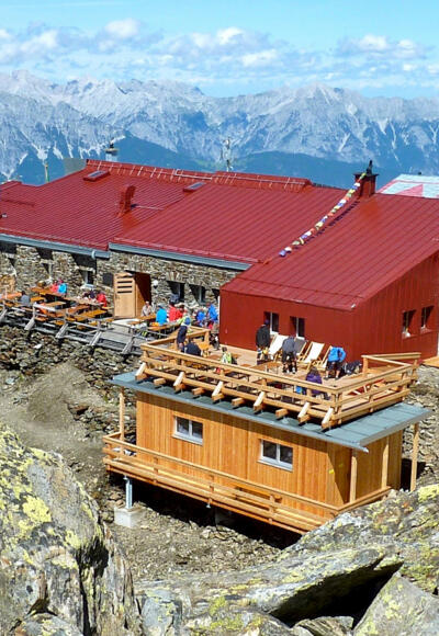 Glungezerhütte auf 2610m