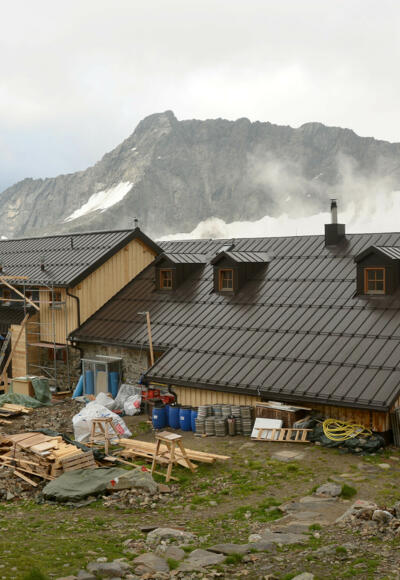 Kaunergrathütte - Blick zur Seekarlesschneid