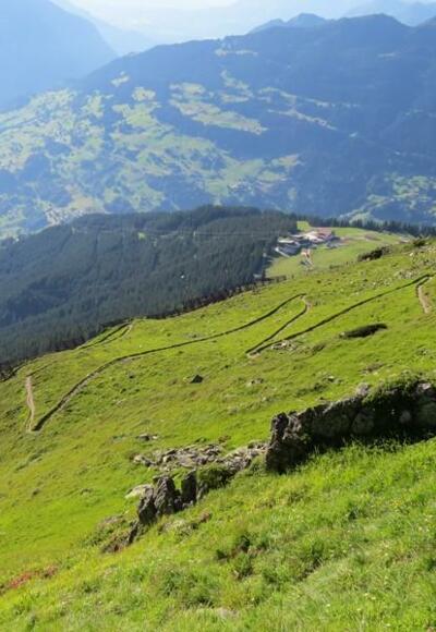 Aufstiegsweg zum Sennigrat