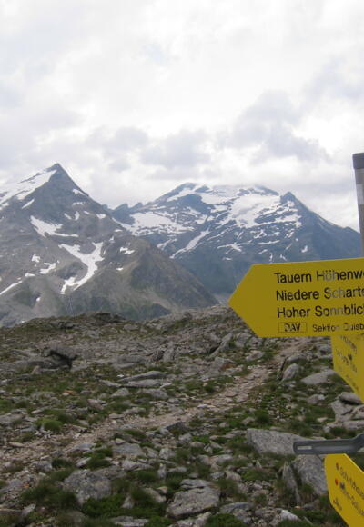 Blick zu Sonnblick und Hocharn von der Fragranter Scharte (23.07.2017)