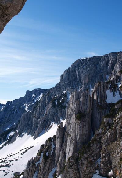 Scharte 1670 m am NO Grat