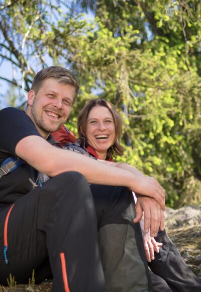 Wanderpause auf dem FrankenwaldSteig