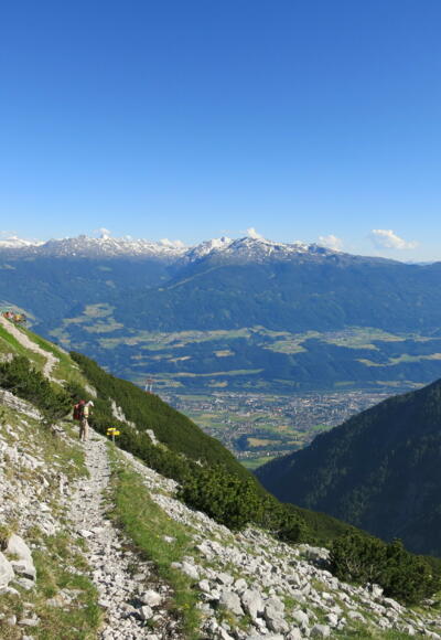 von der Bettelwirfhütte Weg zu, Lafatscherjoch
