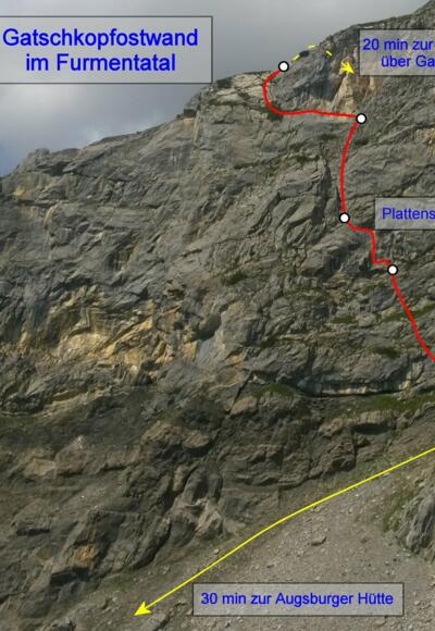 Gatschkopfostwand im Furmentatal: Plattenspieler