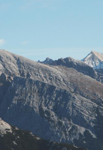 Blick auf die Pleisenspitze vom Brunnstein aus