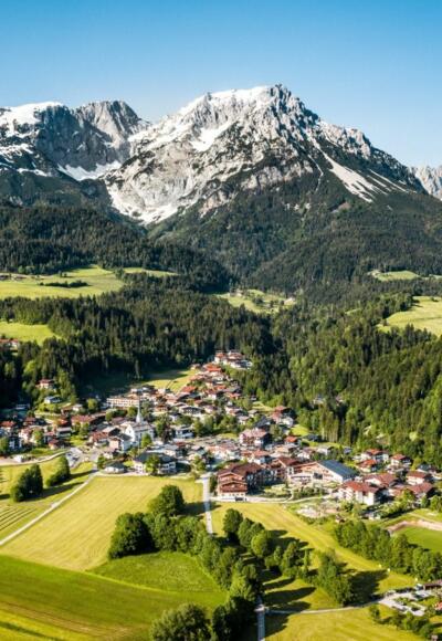 Scheffau_Ortsansicht_Wilder Kaiser