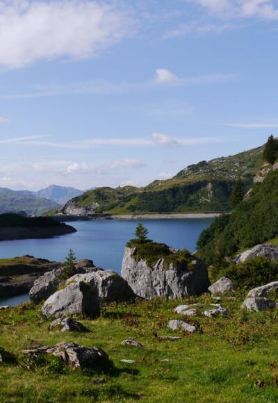 Blick über den Spuller See