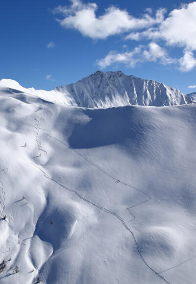 Flugaufnahme vom Kreuzeck in Hüttschlag