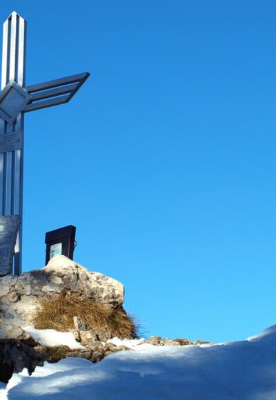 Gaisberg Westgipfel mit Kreuz 1264m