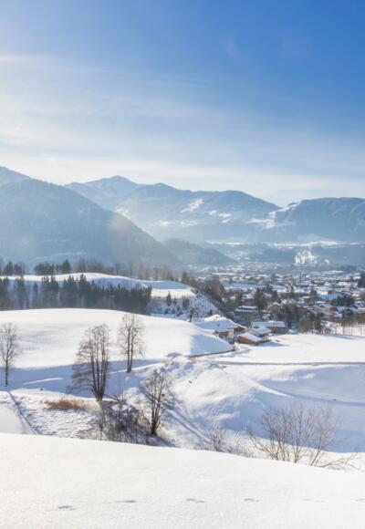 Winterpanoramablick vom Pulvererhof Kramsach