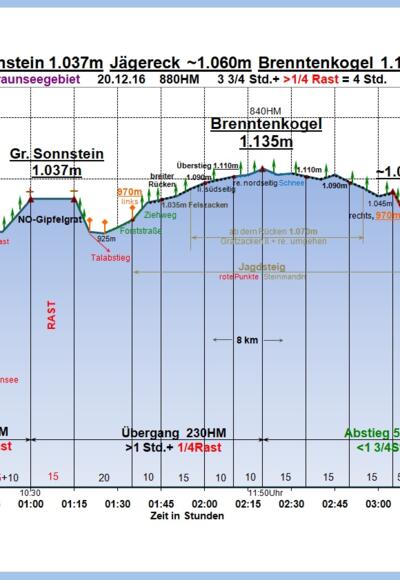 Zeit-Wege-Diagramm im Detail