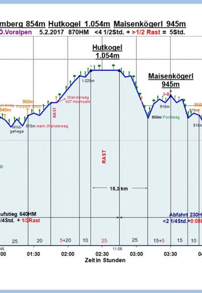 Zeit-Wege-Diagramm im Detail