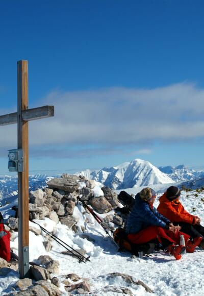 Gipfelkreuz mit Pyhrgas