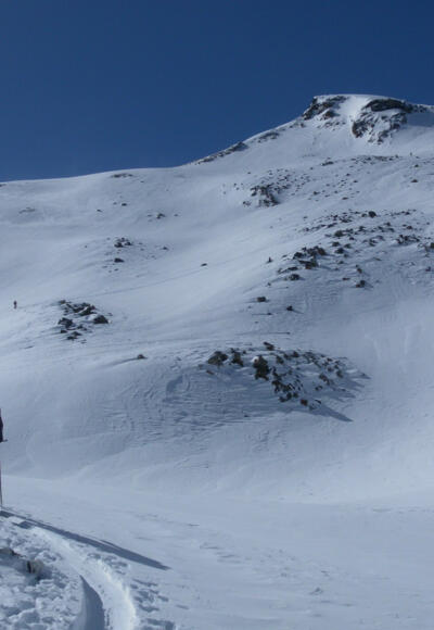 Über der Grünen Lacke der Schwarkopfgipfel