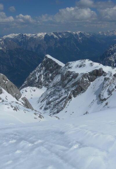 Gipfelblick ins Anstiegstal