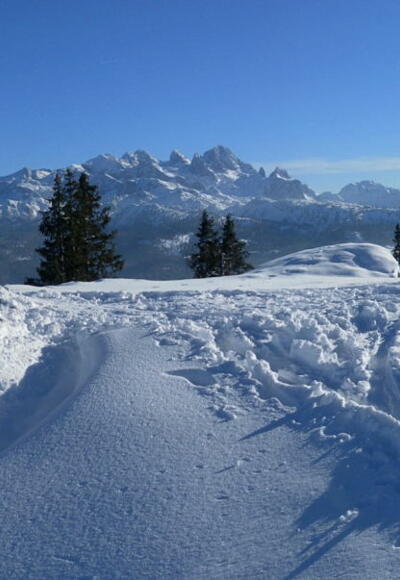 Rußberggipfel mit Dachstein und Gosaukamm