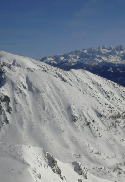Schmalztrager vor Gamsfeld, dahinter Dachstein