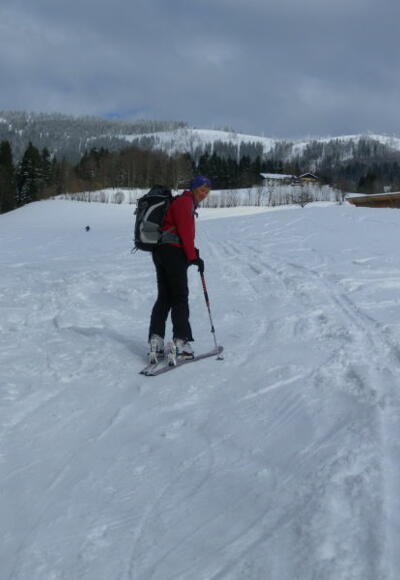 flache Wiesen unter dem Eibleck (links)