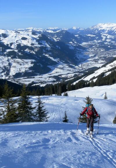 Kitzbühel und Wilder Kaiser vom Rauberrücken