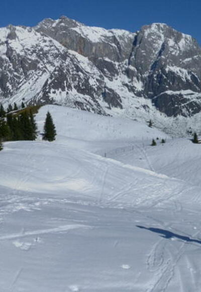 Rückblick zum Kollmannsegg vor Hochkönig