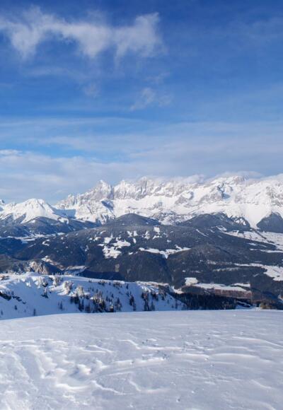 Aufstieg zur Gasselhöhe - den Dachstein immer im Blick