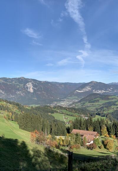 Hechenblaiken, Blick Richtung Inntal mit Rofan