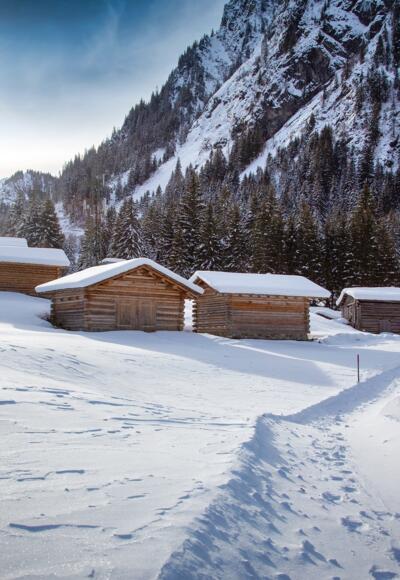 Winterlandschaft Partenen