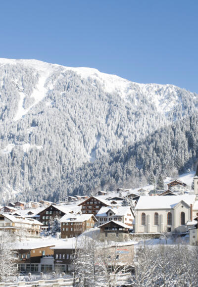 Blick Richtung Gaschurn Zentrum und Gosta