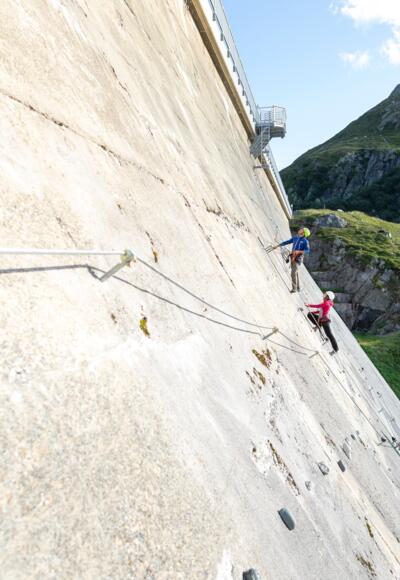 Klettersteig Staumauer-Klettersteig Silvrettasee