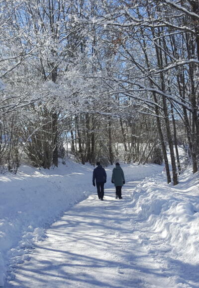 Schöner Winterwanderweg