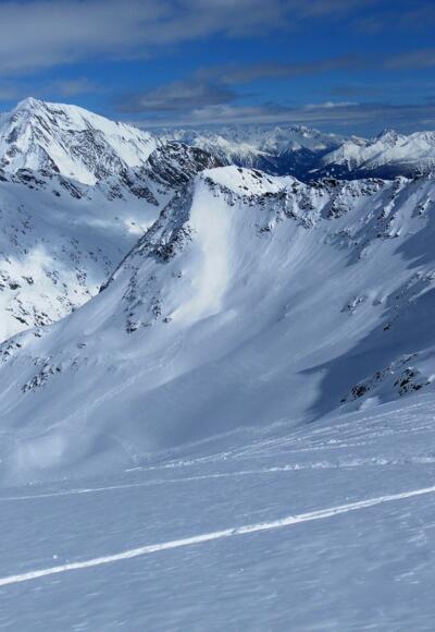 Nordanstieg aus dem Reggentörl gesehen