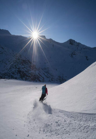 Abfahrt Skitour - Sölden