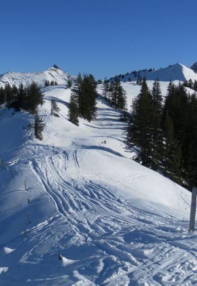 Rücken zum höchsten Punkt