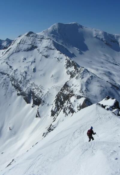 Abfahrt in die Südflanke, geht sicher nur selten!